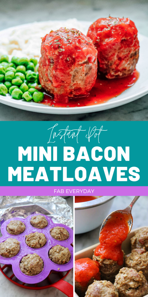 Instant Pot Bacon Mini Meatloaf (Instant Pot silicone mold recipe)