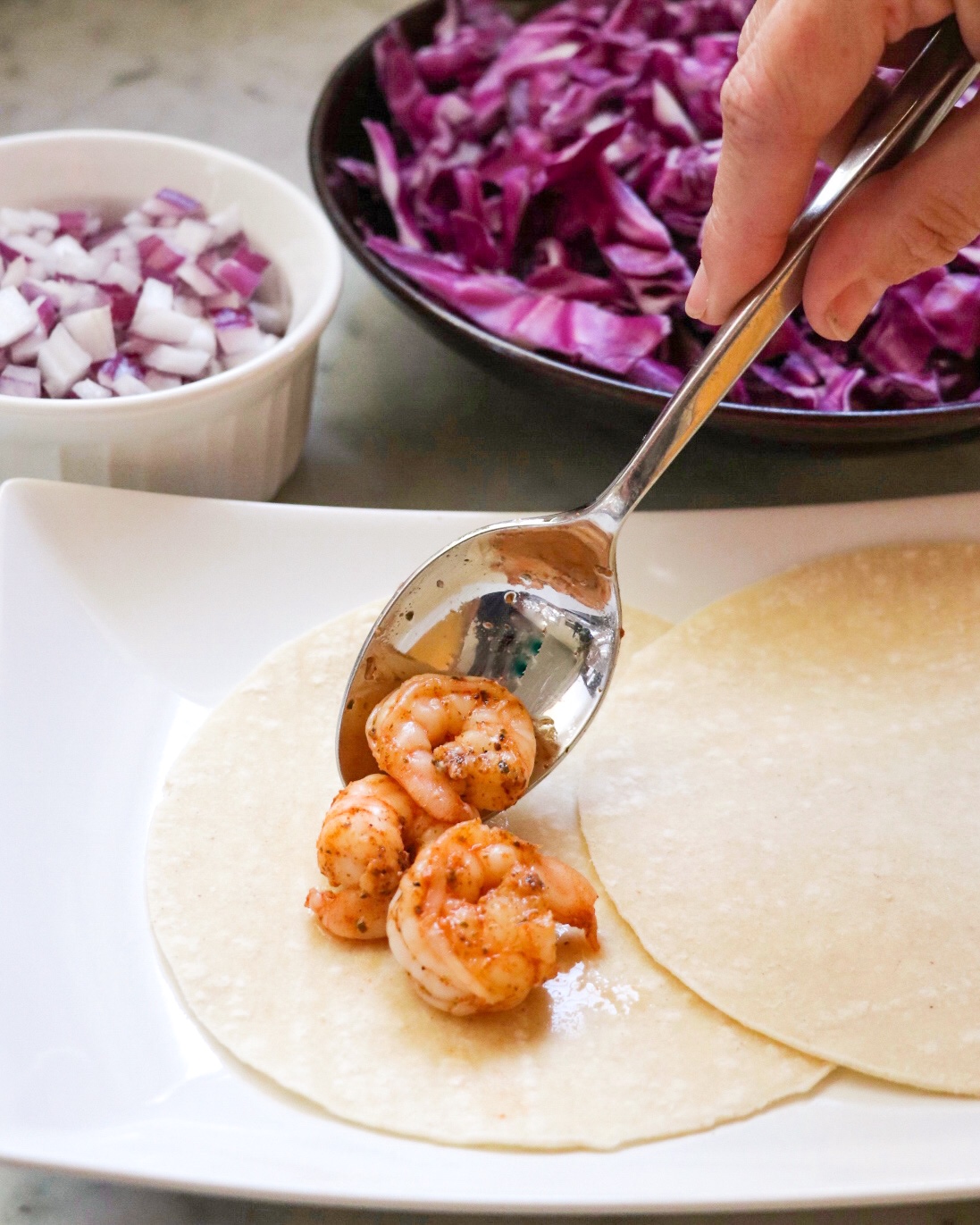 how to make Grilled Shrimp Tacos with Tequila Lime Sauce
