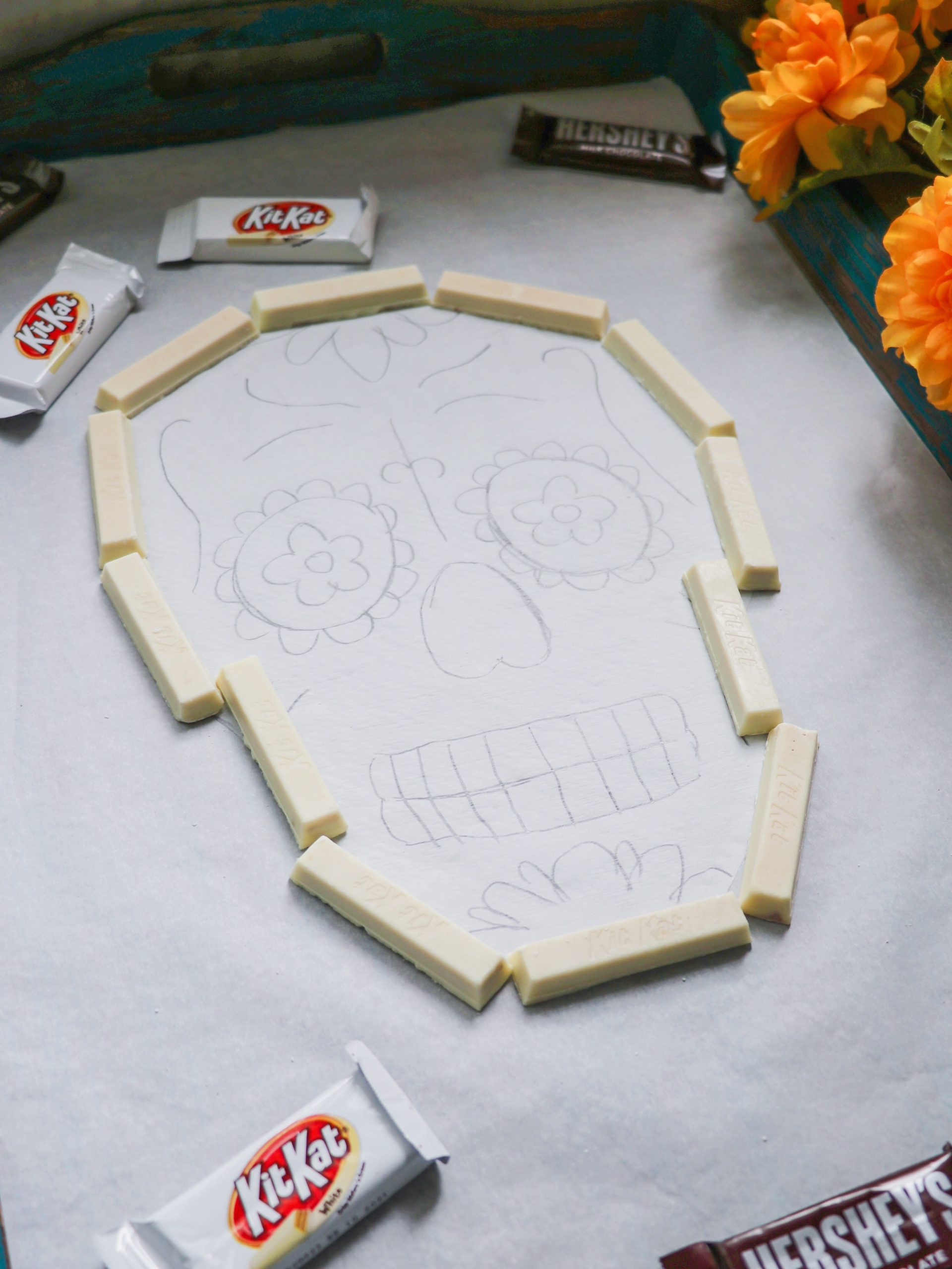 How to make a Day of the Dead sugar skull party tray