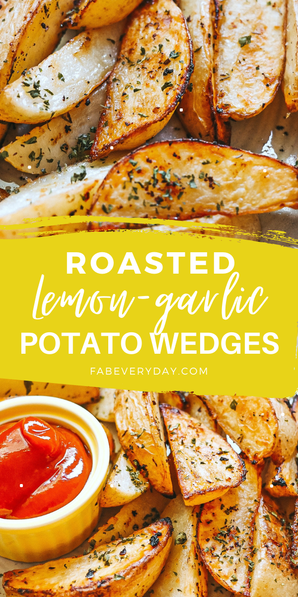 Lemon-Garlic Potato Wedges recipe