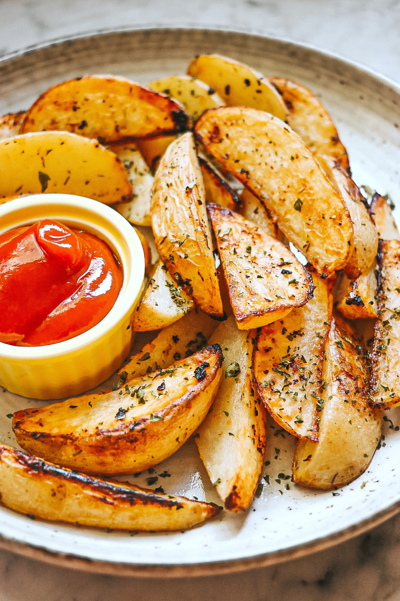 Lemon-Garlic Potato Wedges | Fab Everyday