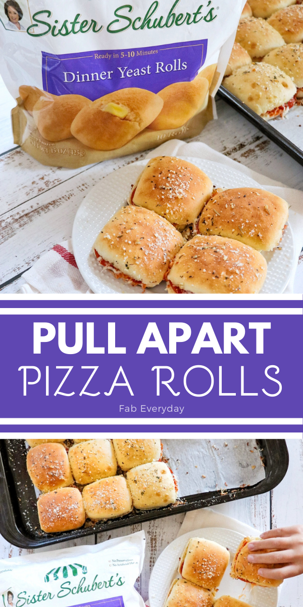 Pull Apart Pizza Rolls (make ahead lunch idea for busy days)