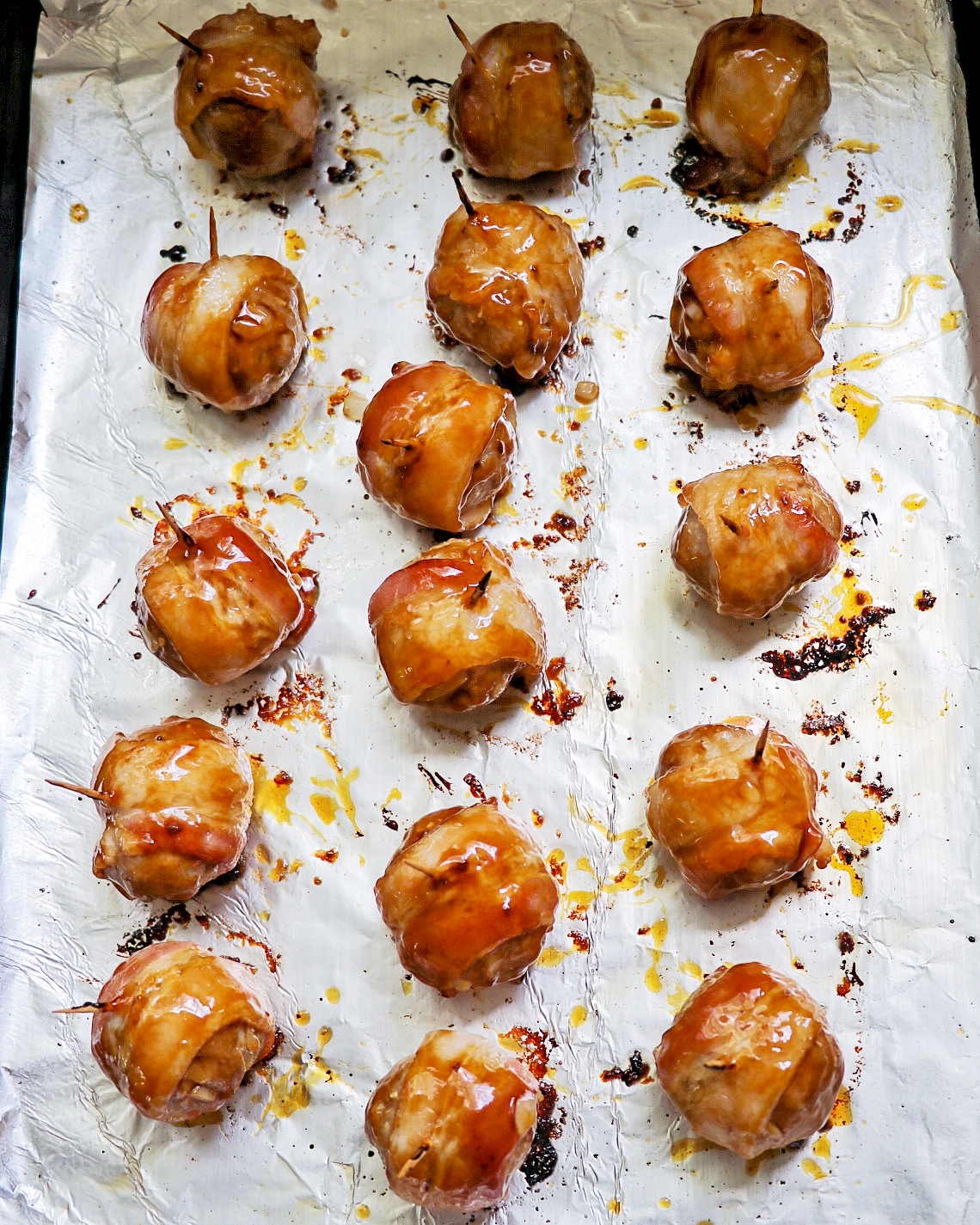 bacon-wrapped meatballs recipe