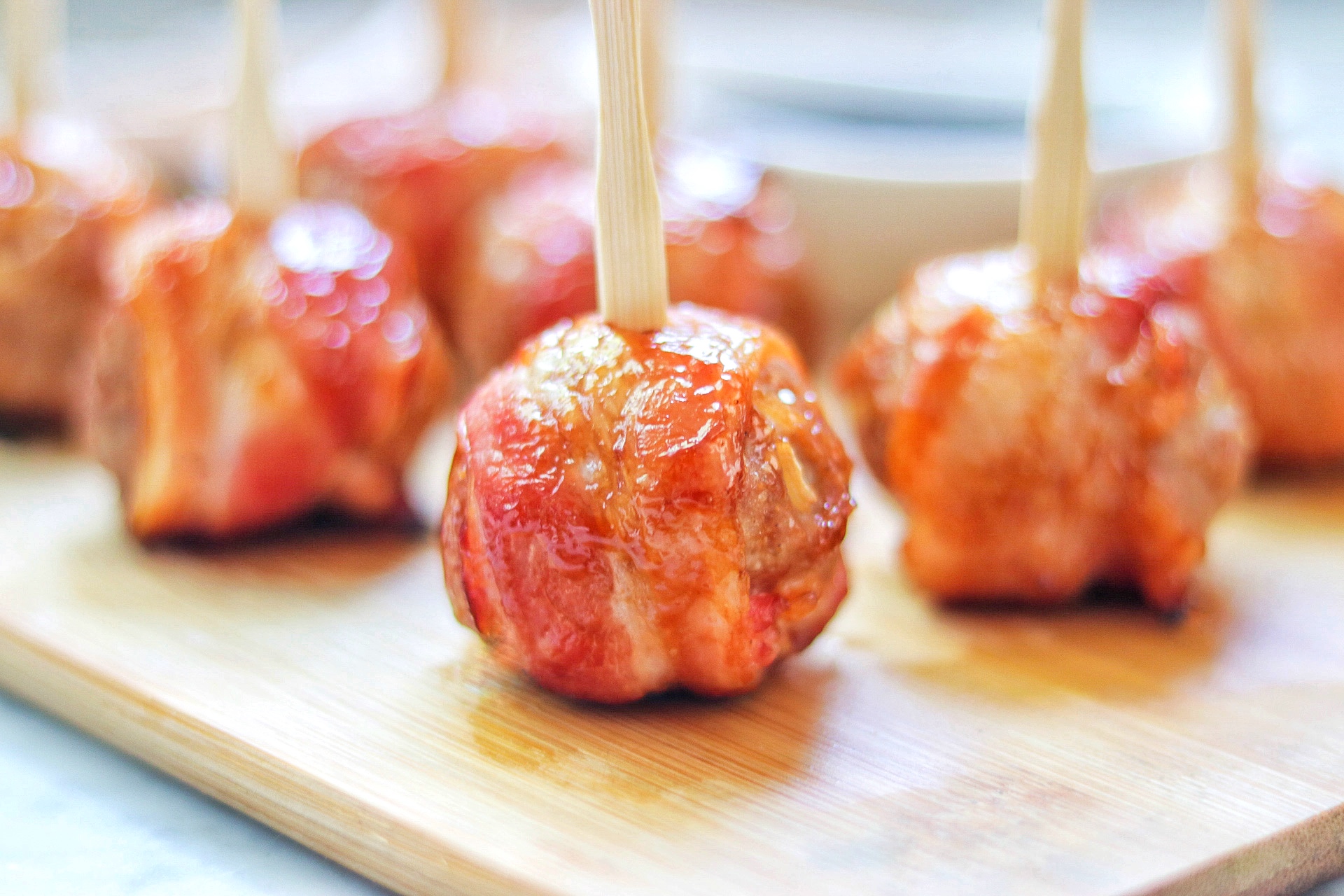bacon-wrapped meatballs recipe