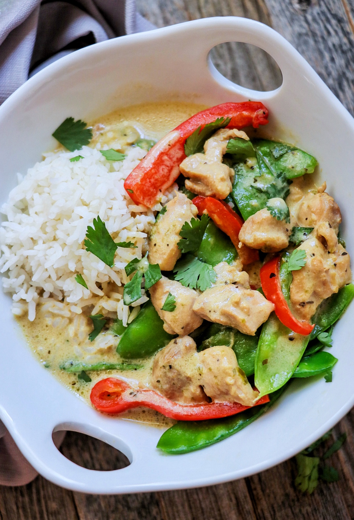 Instant Pot Thai green curry chicken