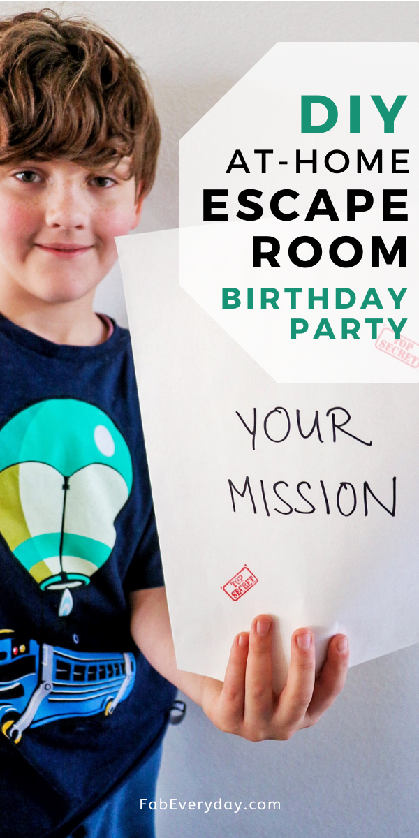 DIY Escape Room Kid's Birthday Party