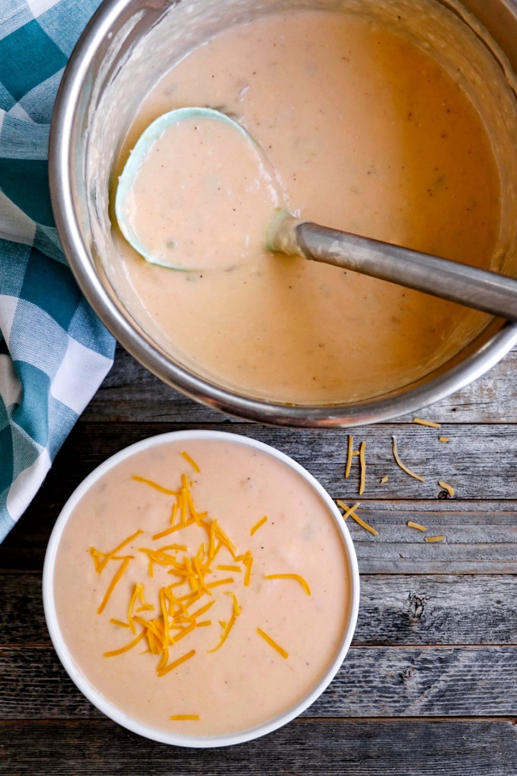 Instant Pot Cheesy Potato Soup recipe - Fab Everyday