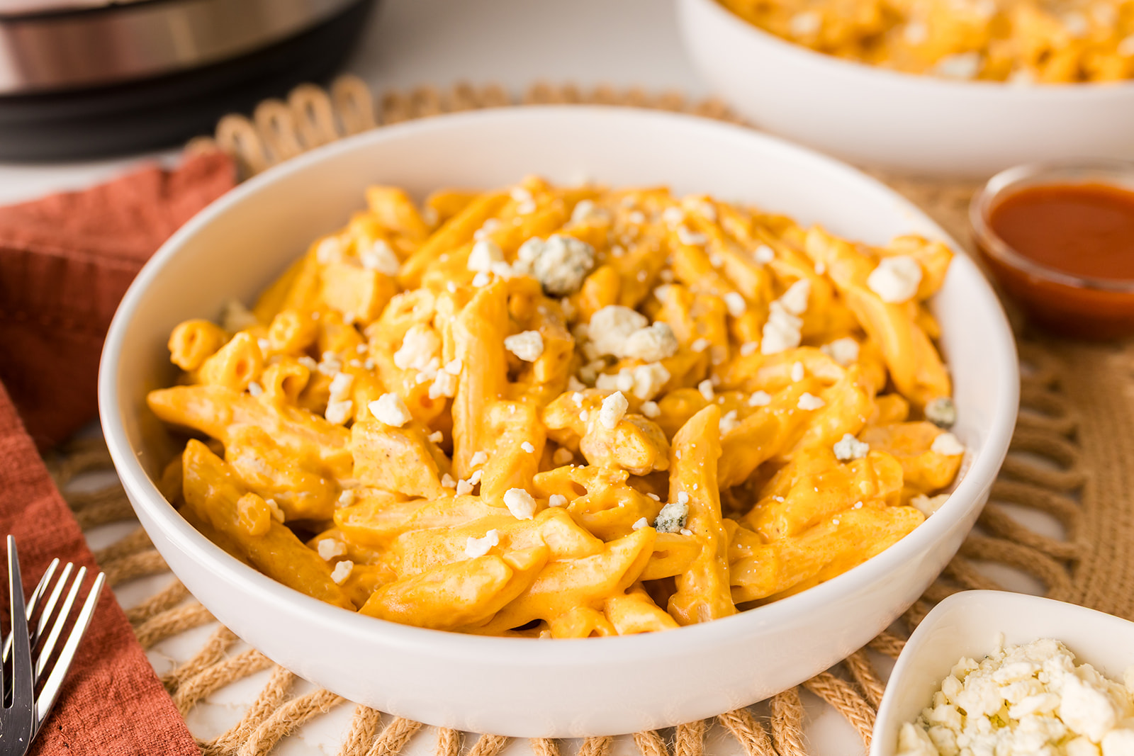 Instant Pot Buffalo Chicken Pasta recipe