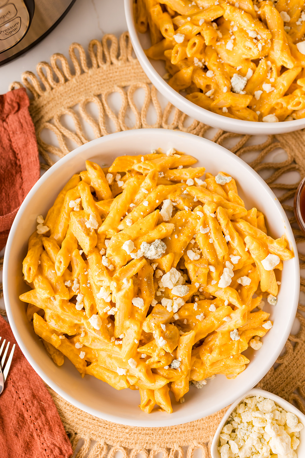 Instant Pot Buffalo Chicken Pasta recipe