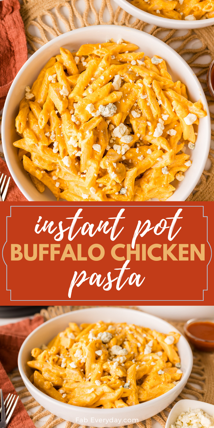 Instant Pot Buffalo Chicken Pasta recipe