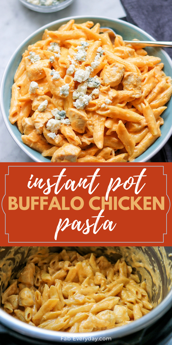 Instant Pot Buffalo Chicken Pasta recipe
