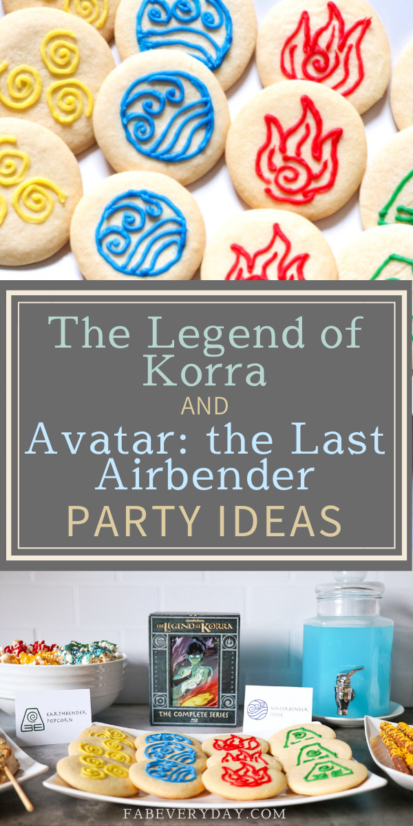 Avatar the Last Airbender and The Legend of Korra birthday party ideas
