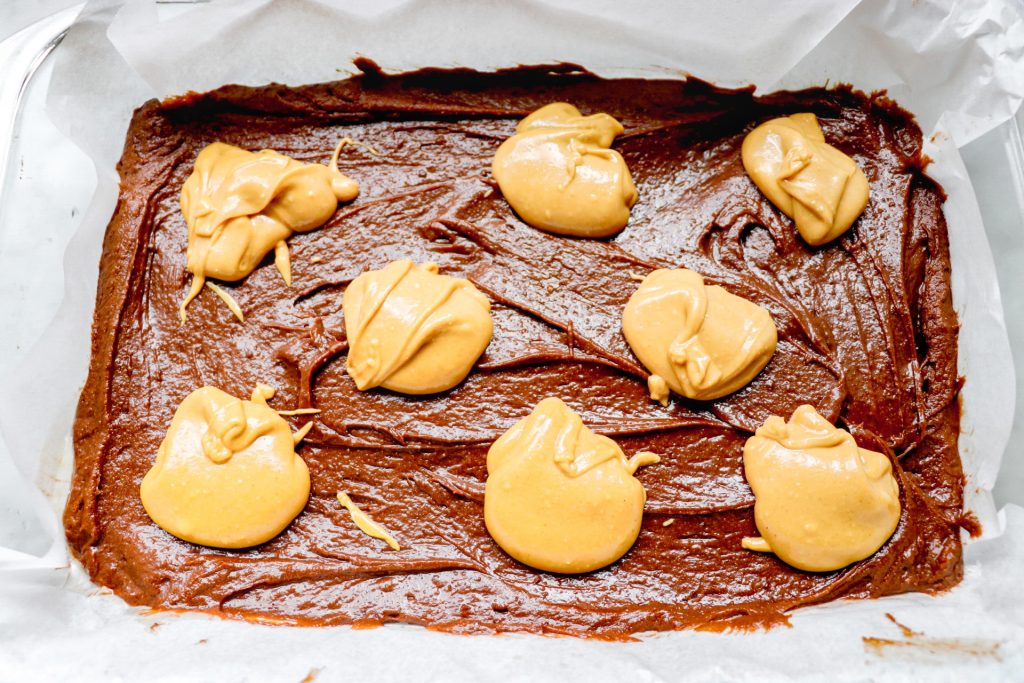 how to make peanut butter marbled brownies