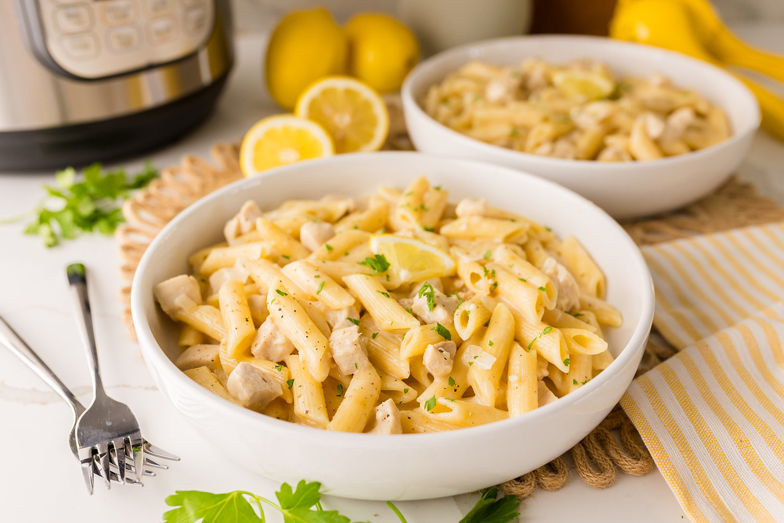 Instant Pot Lemon Chicken Pasta (easy and versatile Instant Pot chicken pasta recipe)