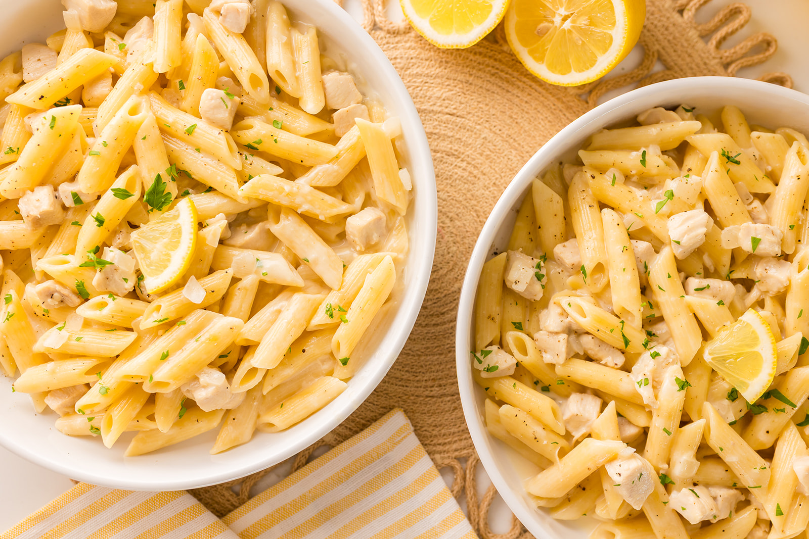 Instant Pot creamy lemon chicken pasta