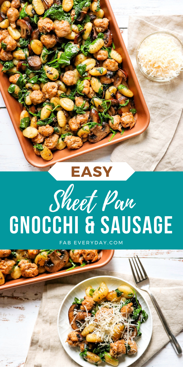 Sheet Pan Gnocchi and Sausage (one pan sausage gnocchi recipe)