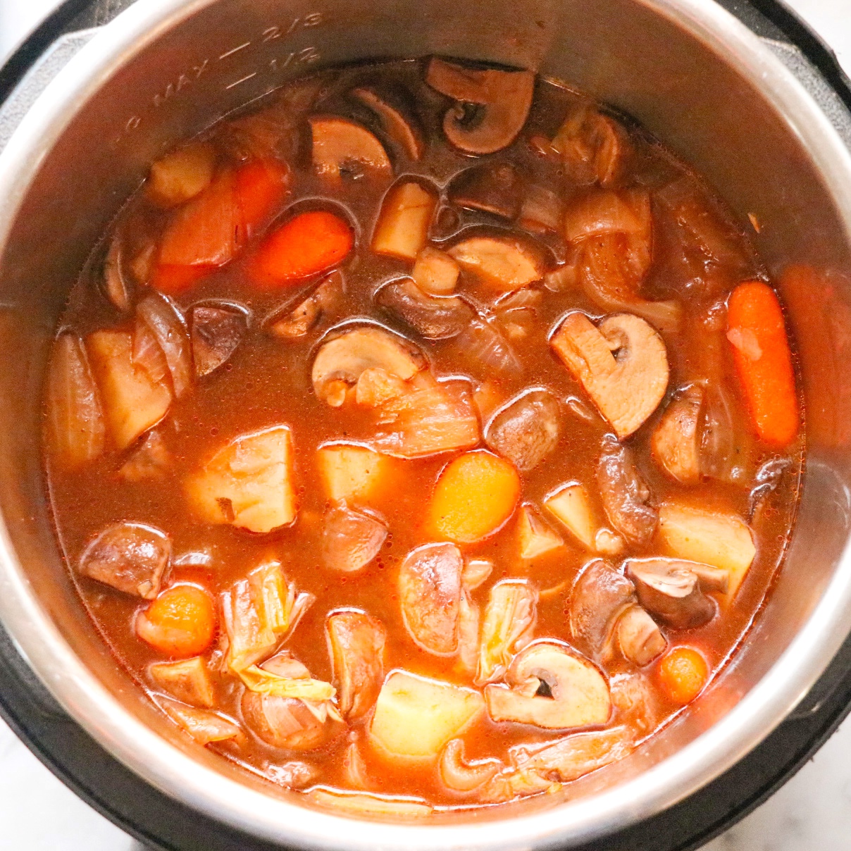 vegan stew made in the Instant Pot