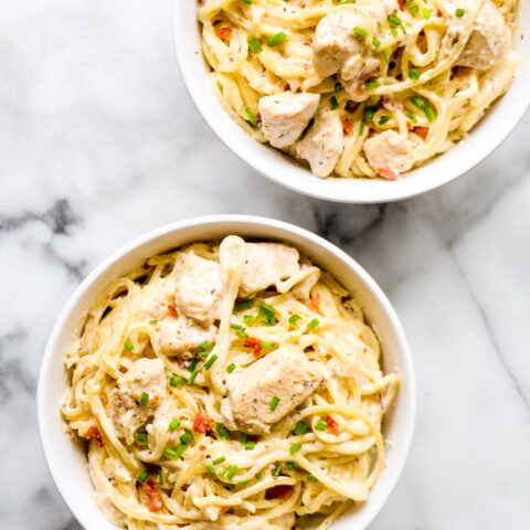 Instant Pot Bacon, Chicken, and Ranch Pasta