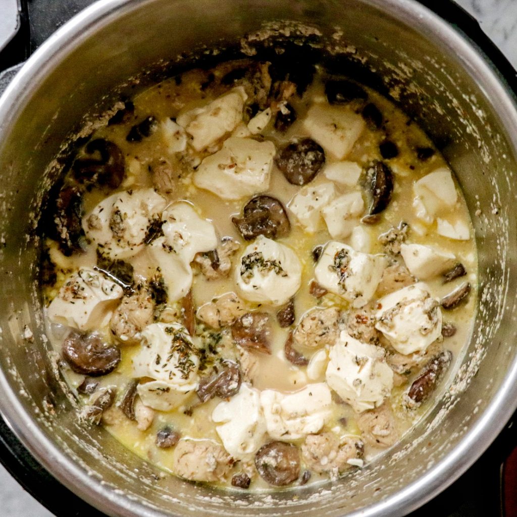 Instant Pot chicken mushroom pasta recipe