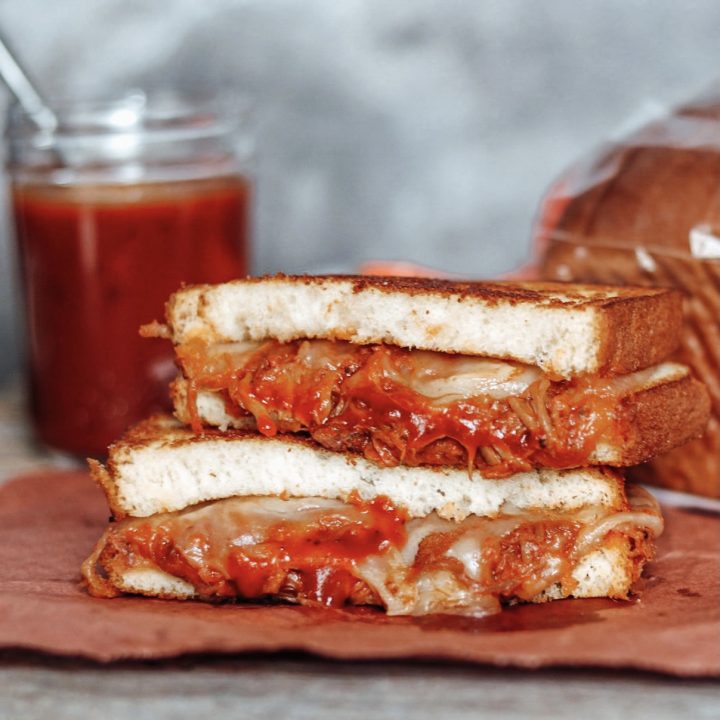 Pulled Pork Grilled Cheese Sandwich