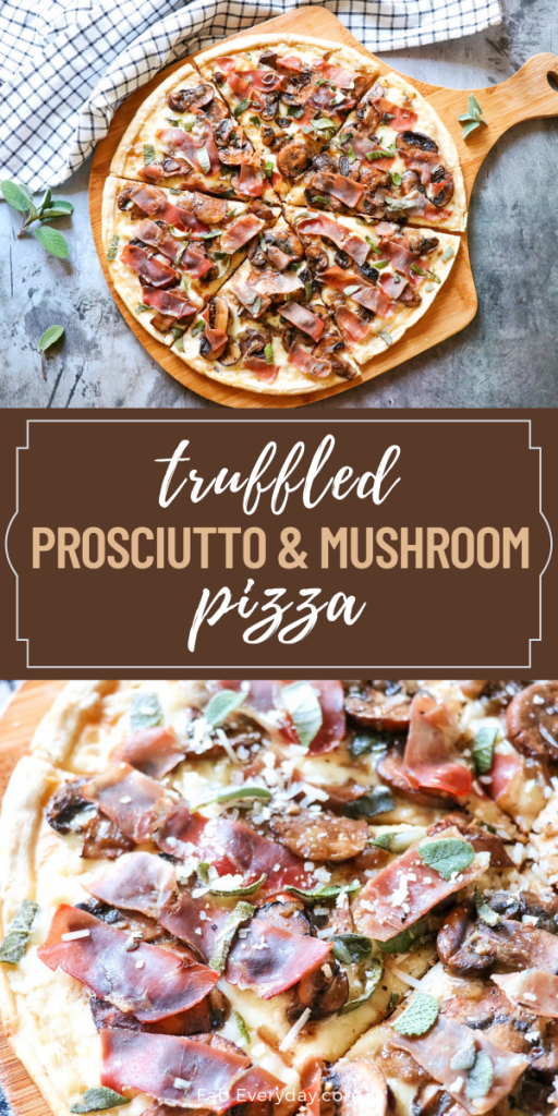 Truffled Prosciutto and Mushroom Pizza (truffle pizza recipe)