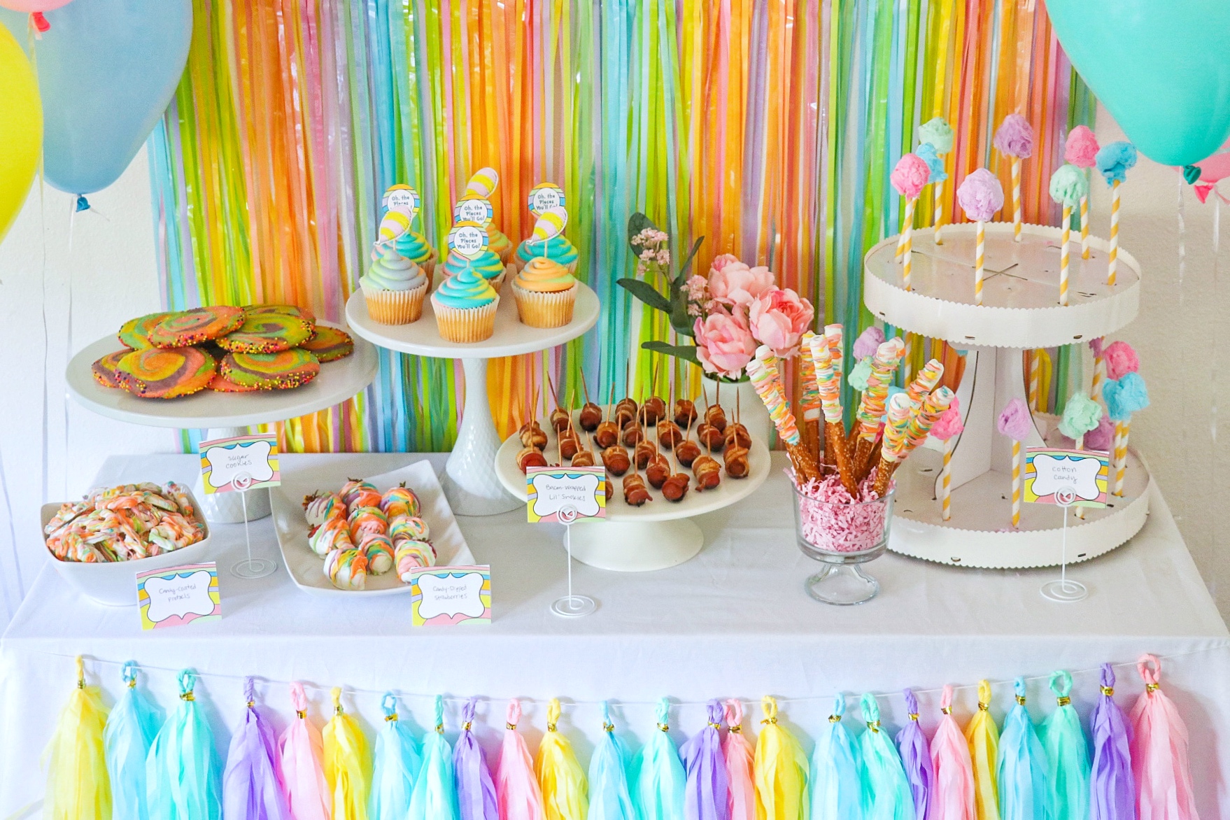 oh the places youll go party food ideas