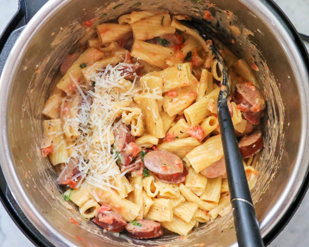 Instant Pot pasta with sausage