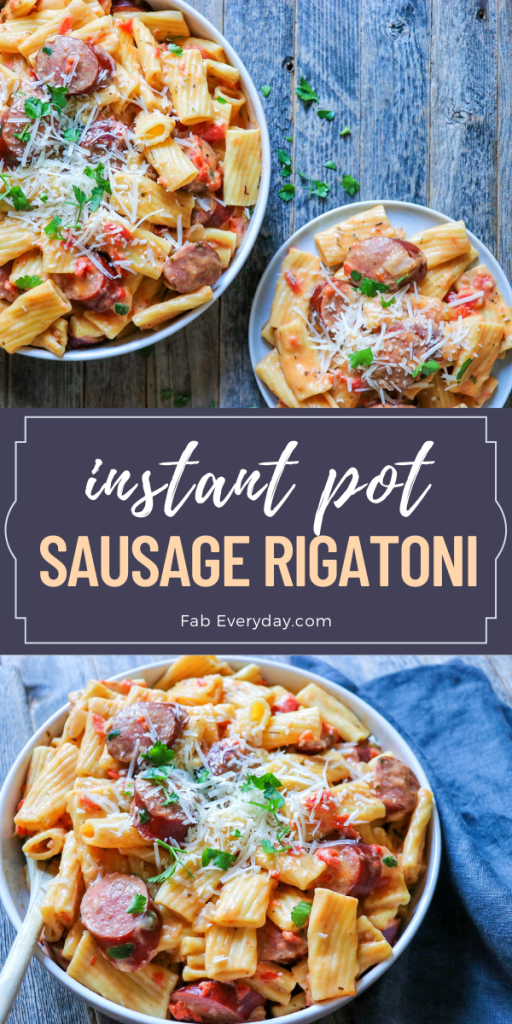 Instant Pot Sausage Rigatoni