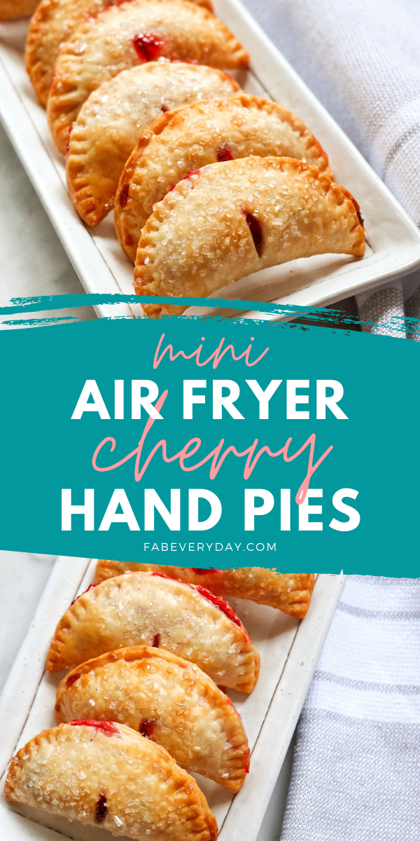 lighter fried cherry pies: air fryer cherry pie
