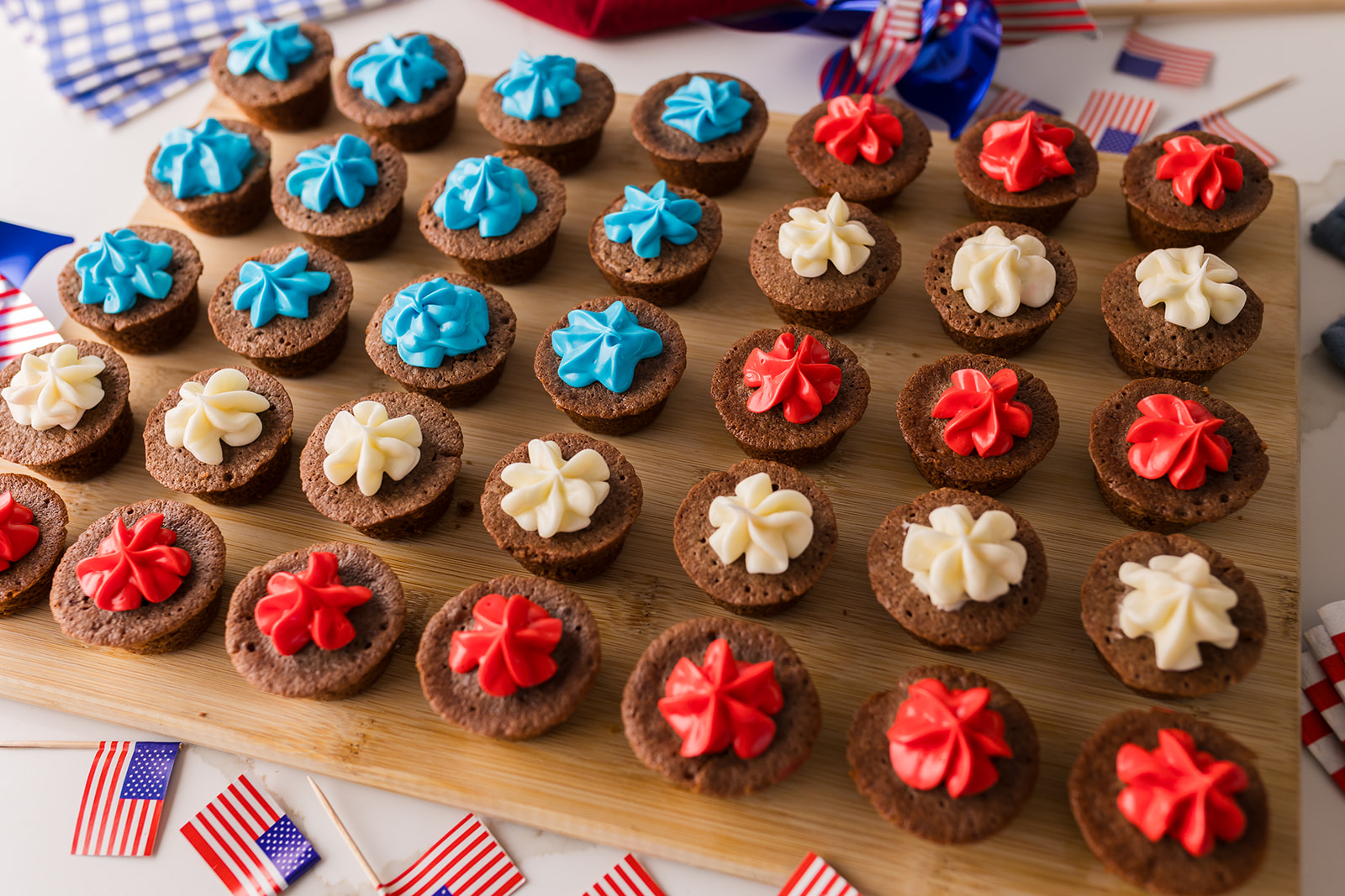 4th of July brownie bites (the best brownie bite recipe!)