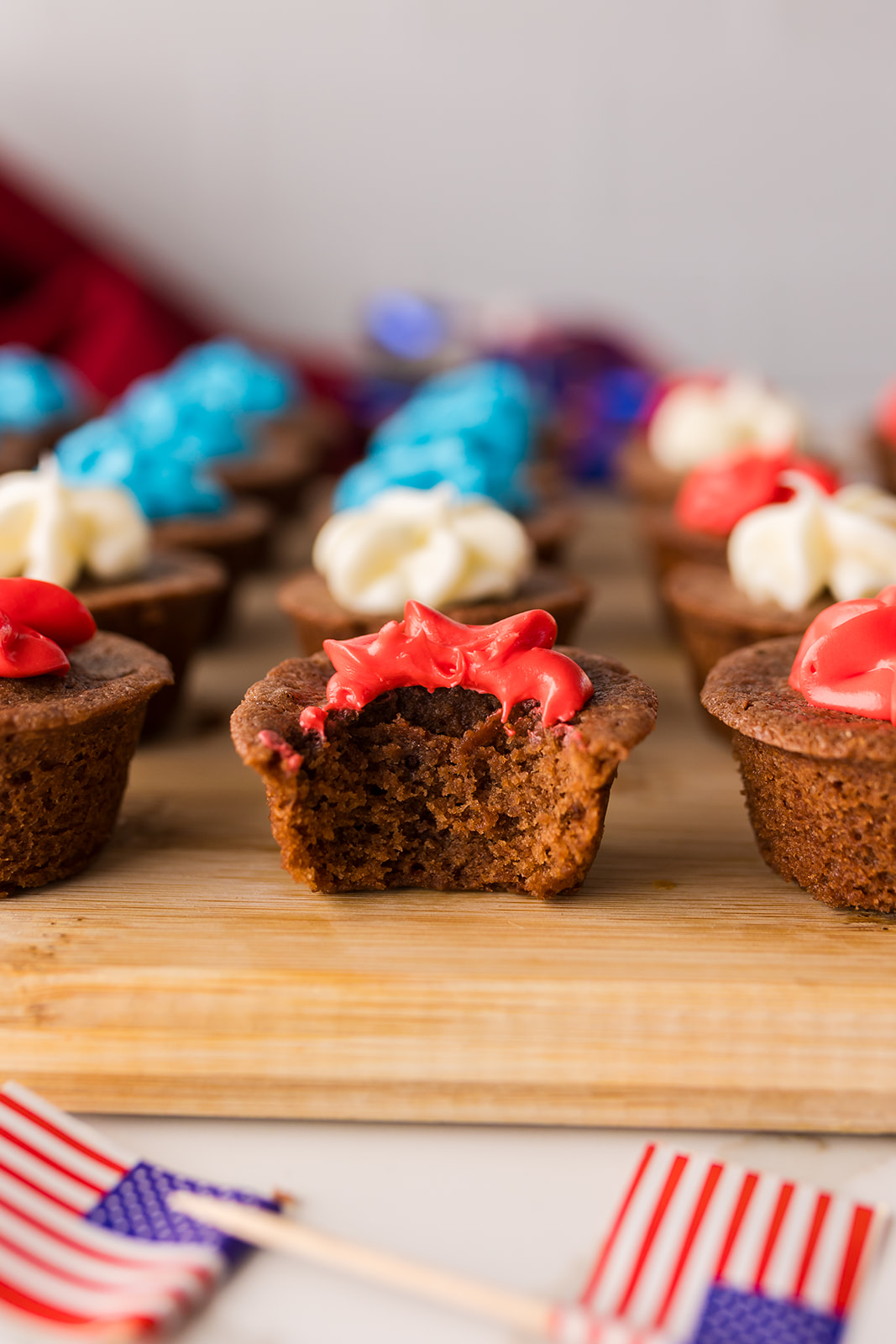 4th of July Brownie Bites (mini brownie bites)