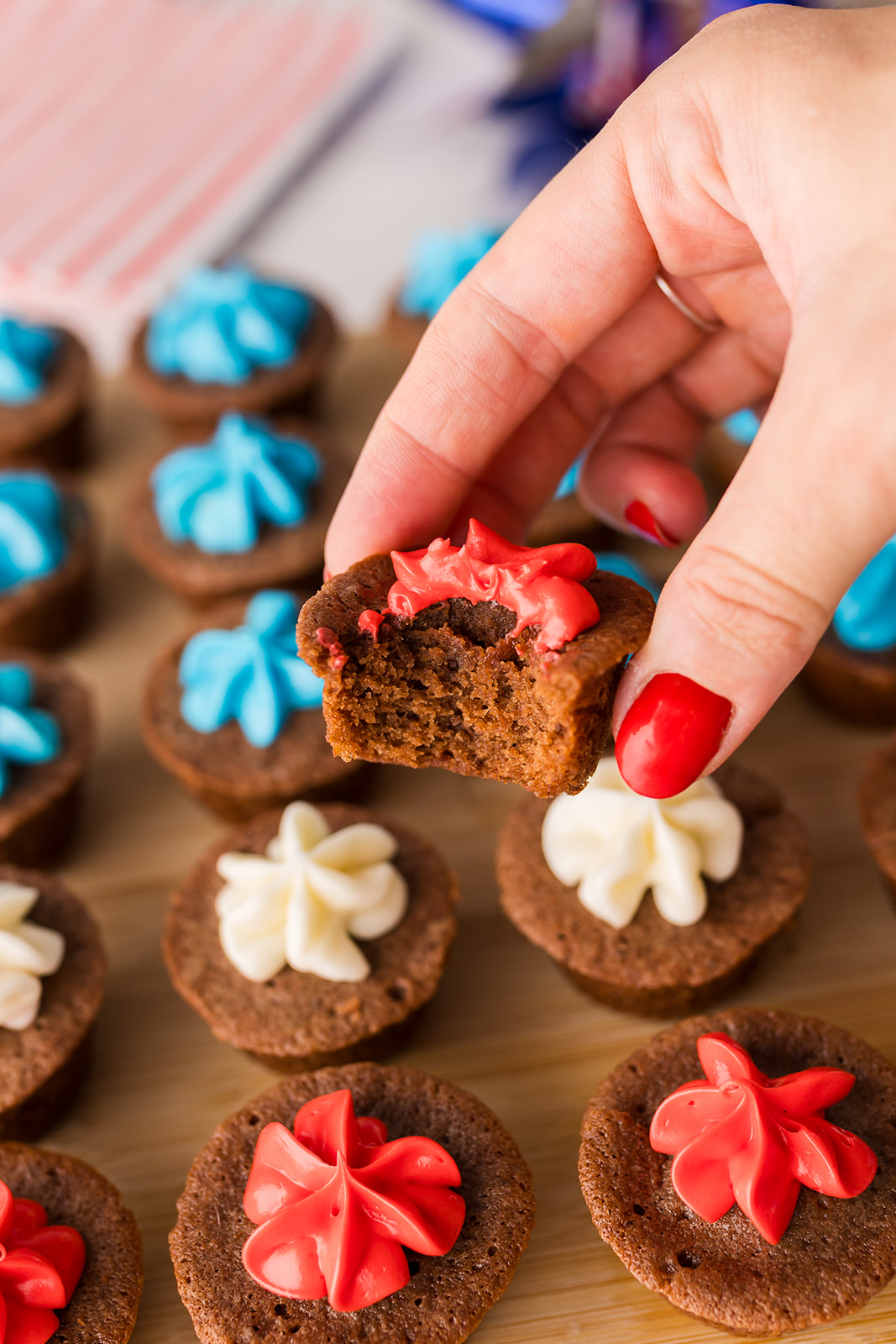 4th of July brownie bites (the best brownie bite recipe!)