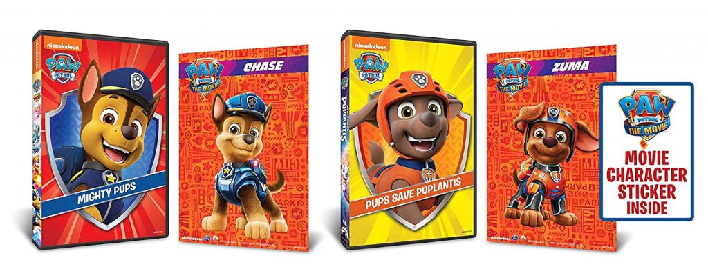 PAW Patrol DVDs: Mighty Pups/Pups Save Puplantis 2-Pack (featuring Chase & Zuma)