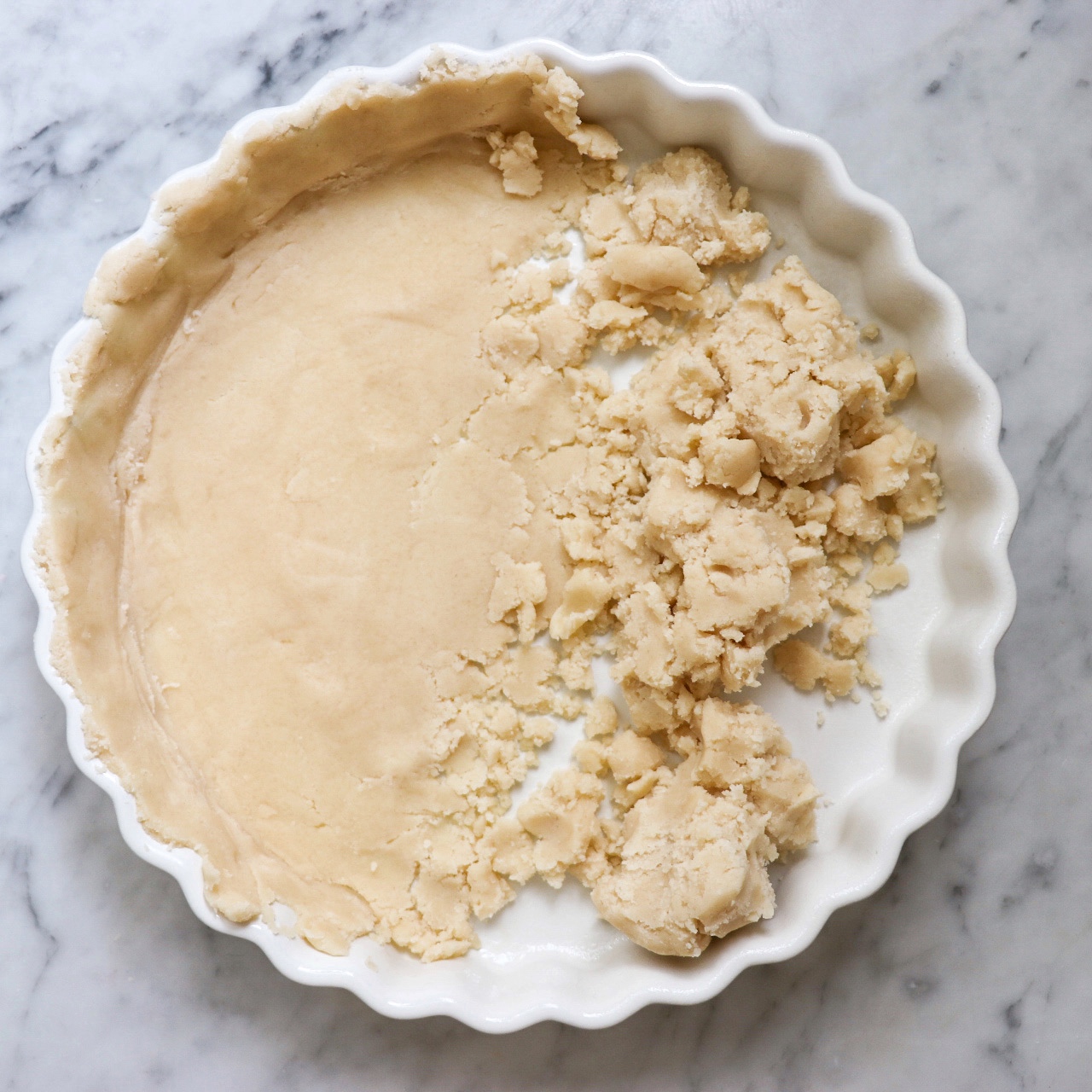 lemon curd tart with shortbread crust