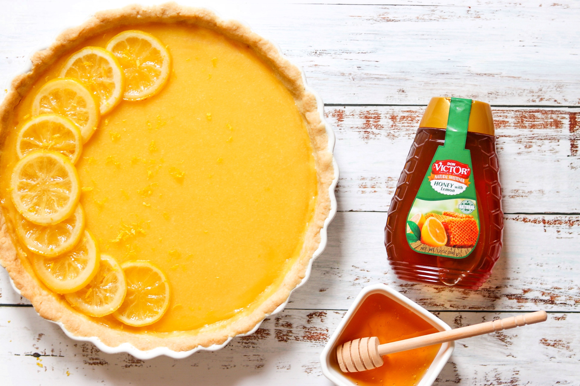 lemon curd tart with shortbread crust