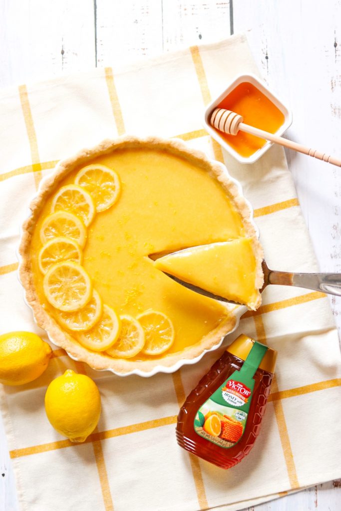 Easy lemon tart recipe: Honey-Lemon Tart with Shortbread Crust