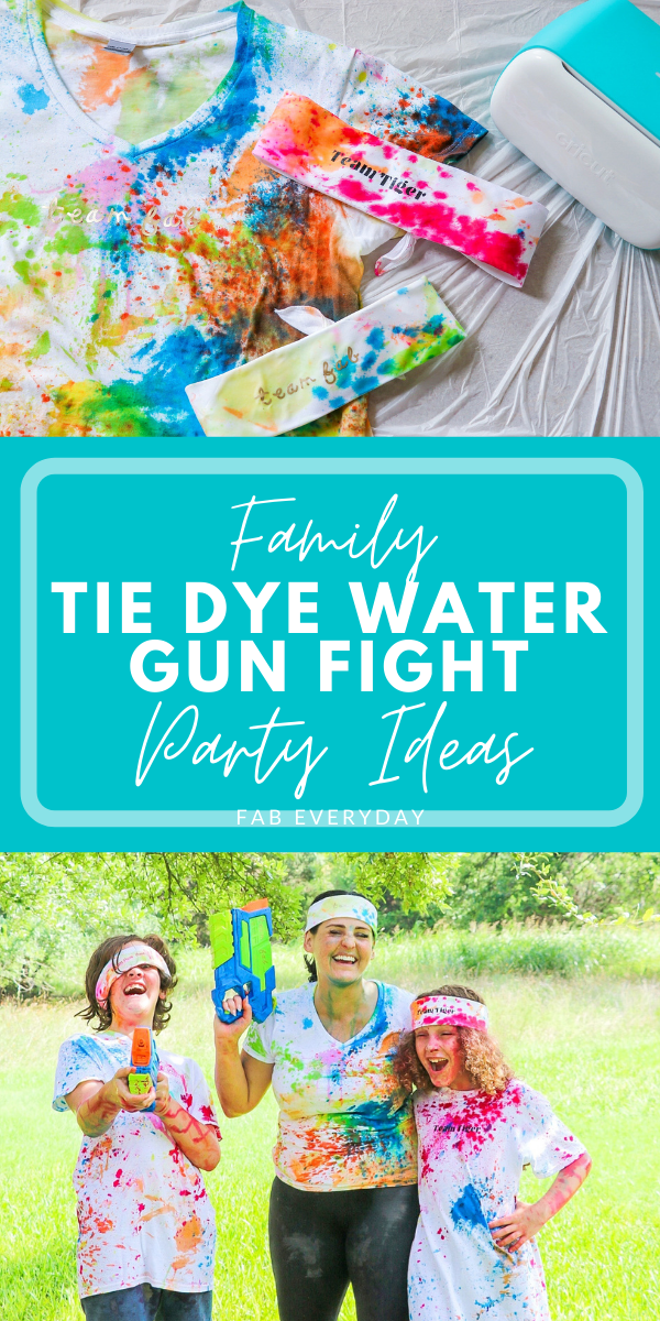 Ideas for Tie Dye Family Tie Dye Water Gun Fight