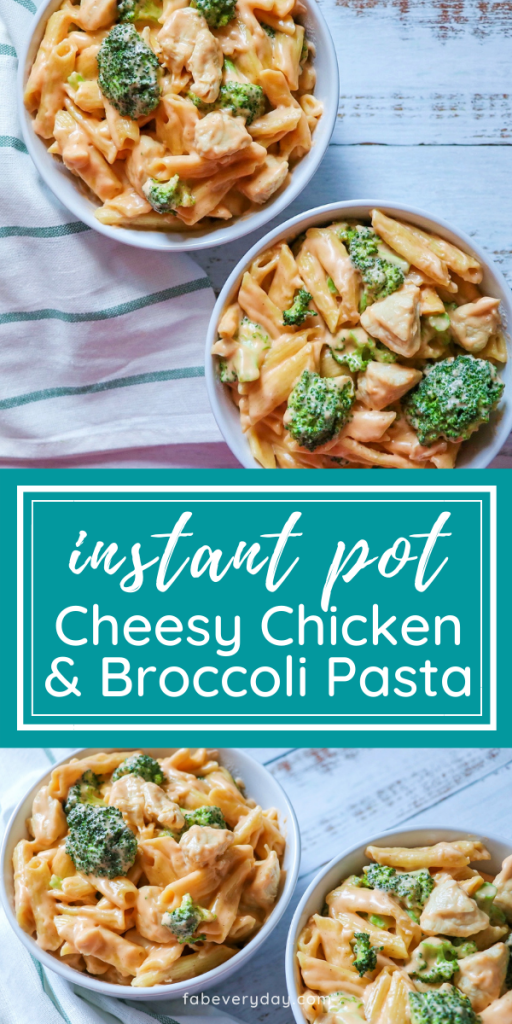 Instant Pot Cheesy Chicken and Broccoli Pasta recipe