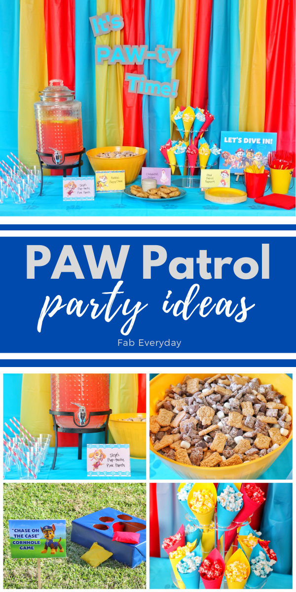 PAW Patrol Party Ideas (Food, Decorations, Games, and Free Printables)