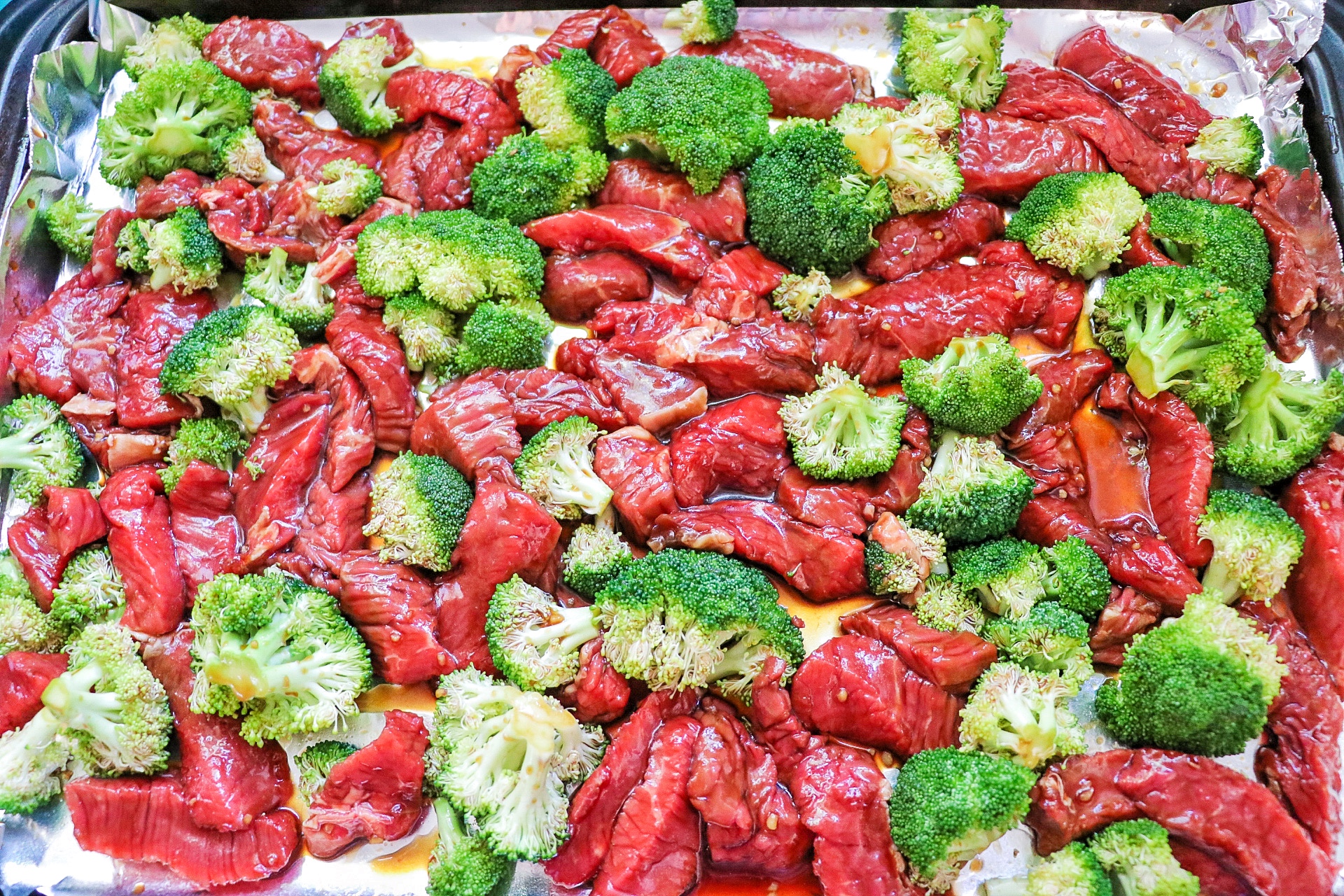 beef broccoli sheet pan recipe