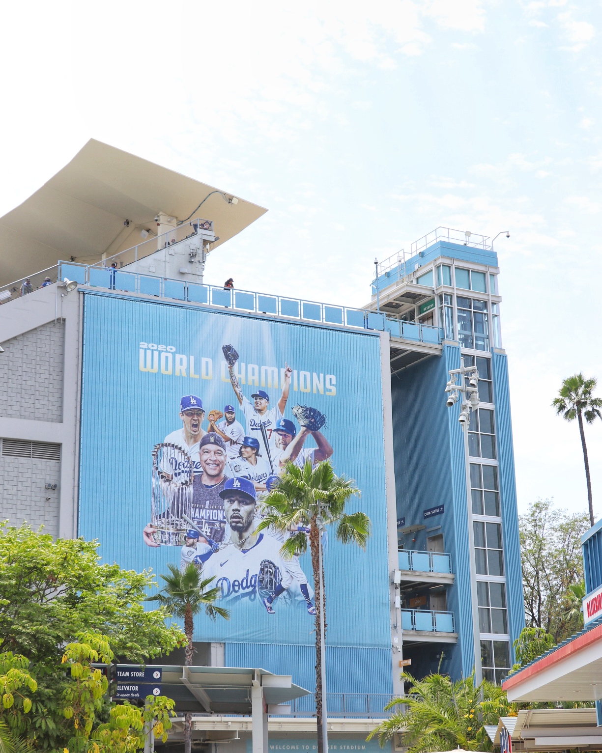 Mural at Centerfield Plaza at Dodger Stadium