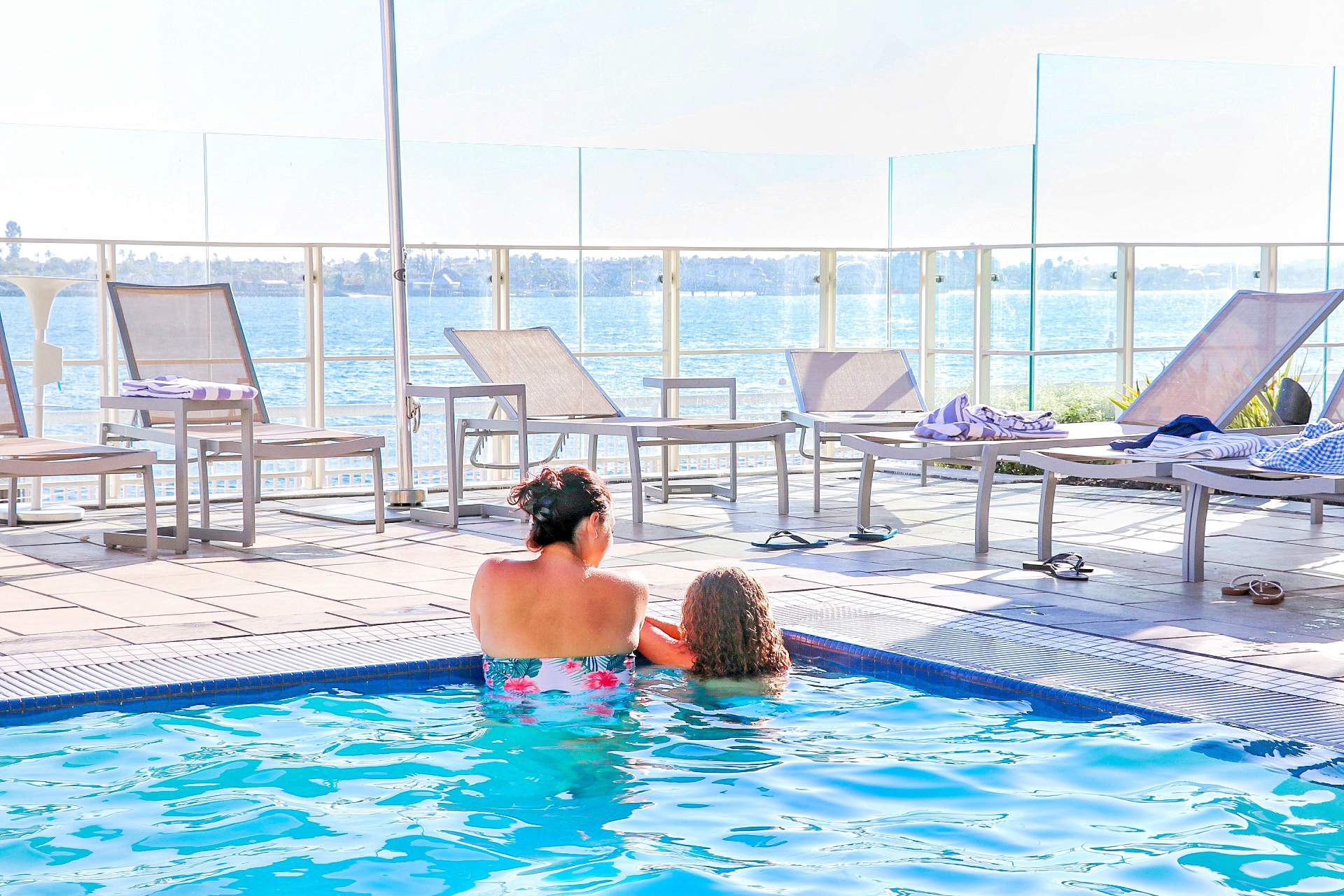 The pool at Hilton San Diego Bayfront (hotel near Petco Park San Diego)