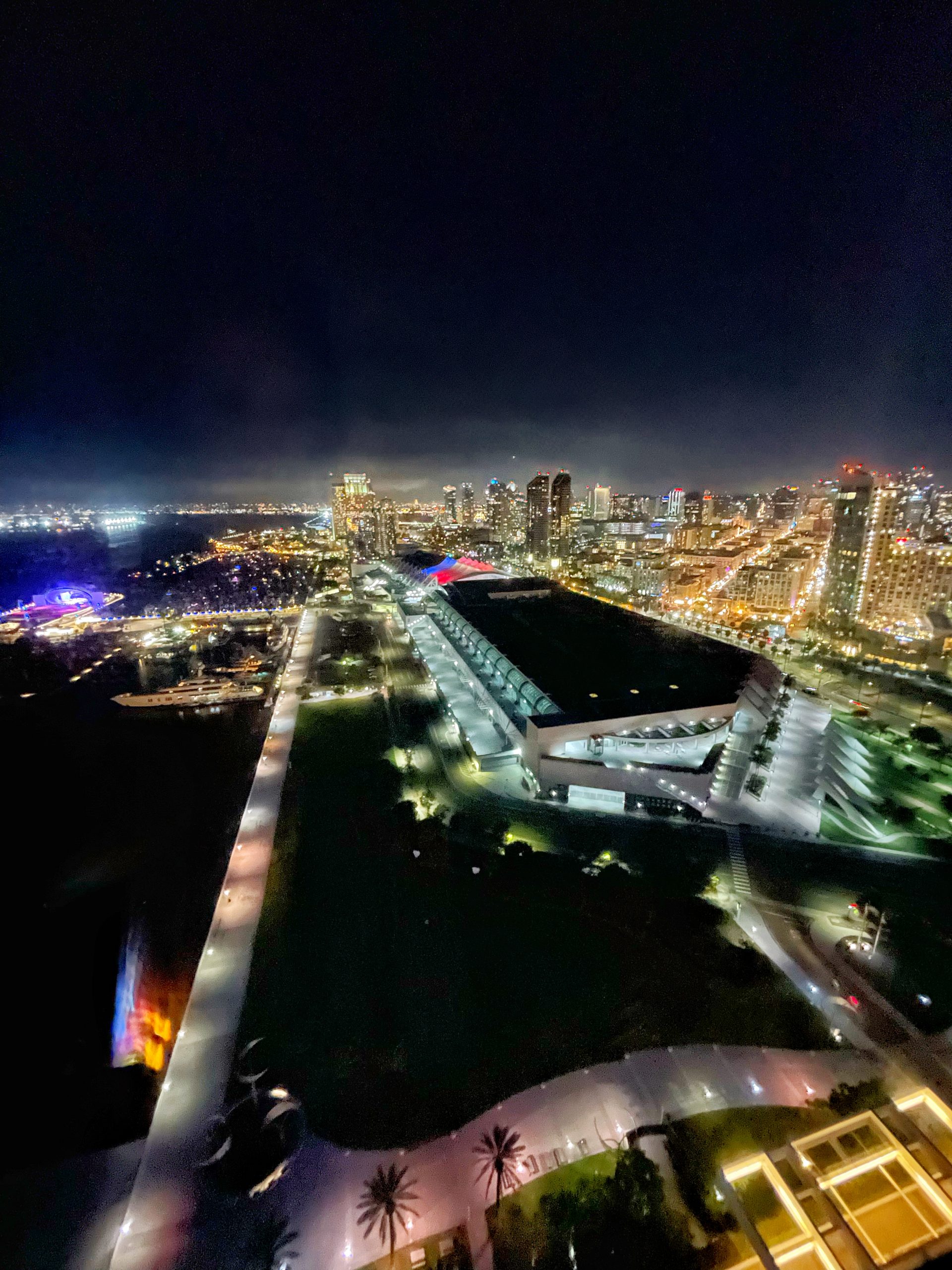 Hotels by Petco Park - the view from our window at Hilton San Diego Bayfront
