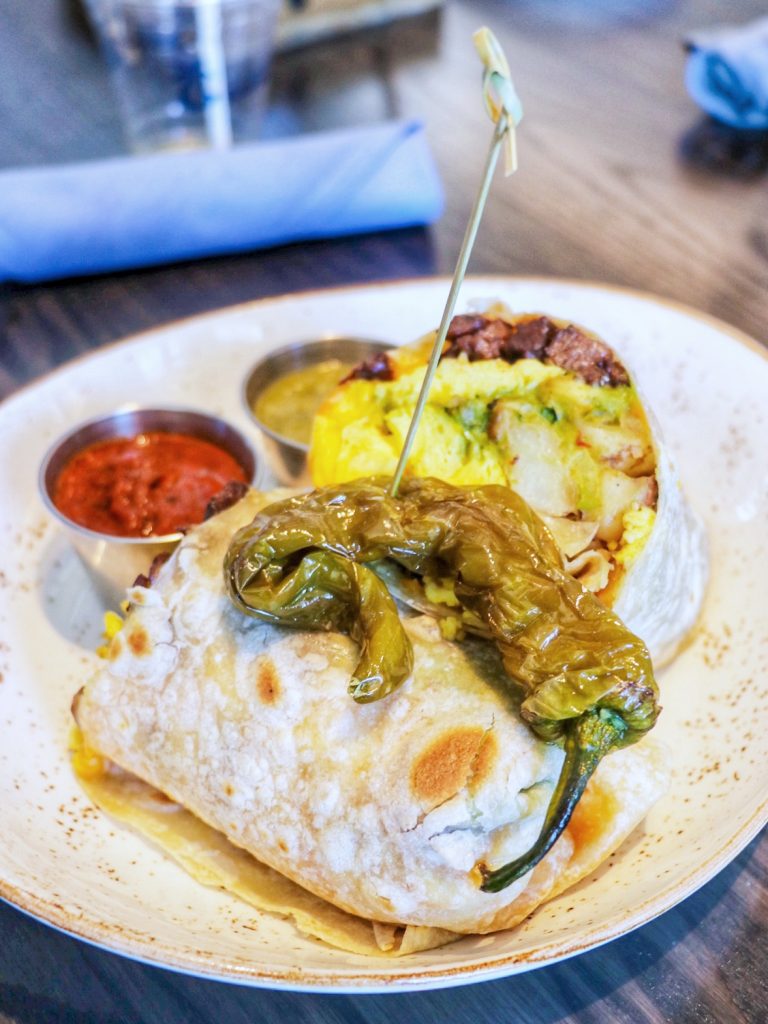 Mexicali Breakfast Burrito at Hilton San Diego Bayfront Odysea Restaurant