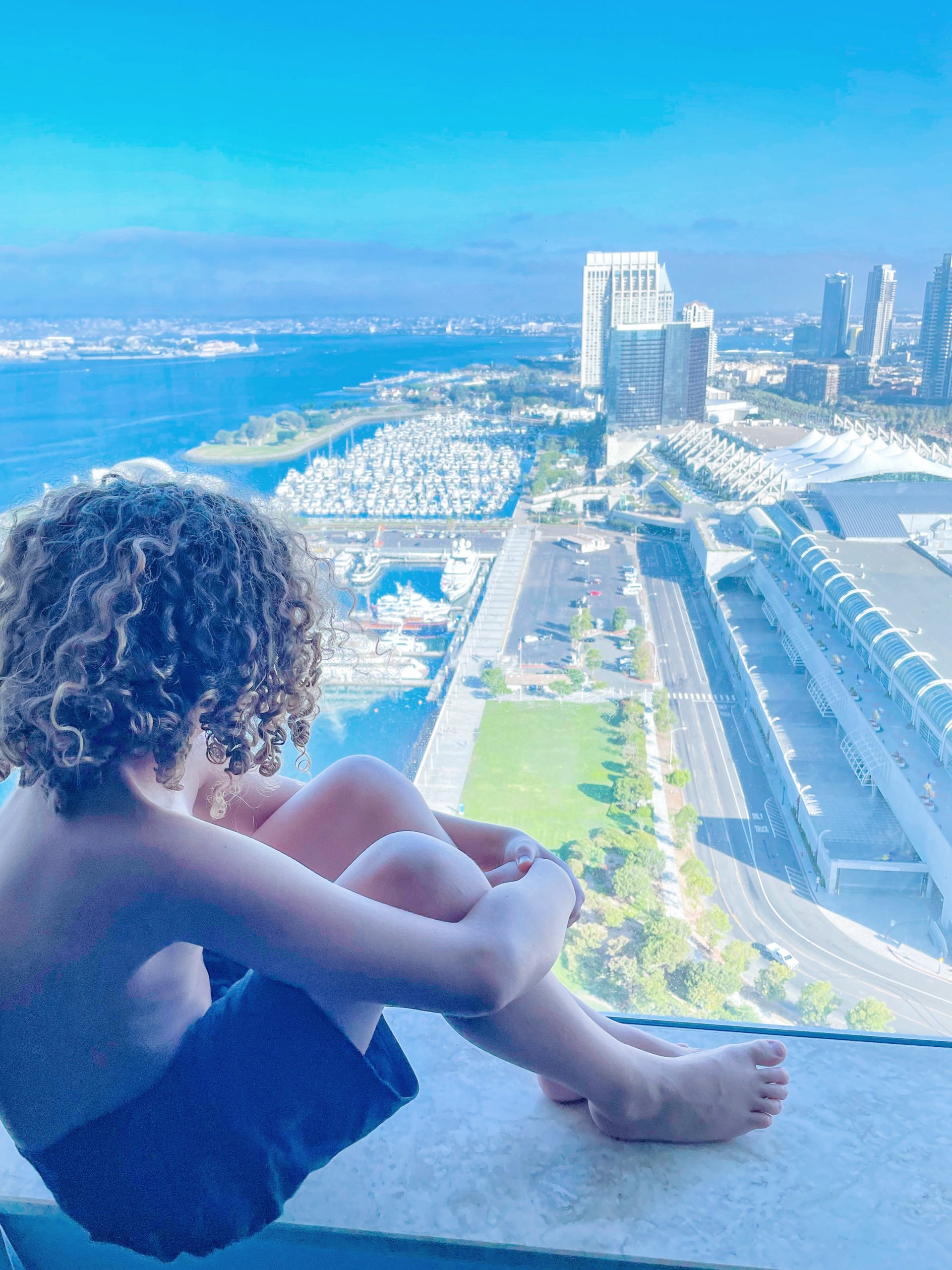 San Diego hotels near Petco Park - the view from our room at Hilton San Diego Bayfront