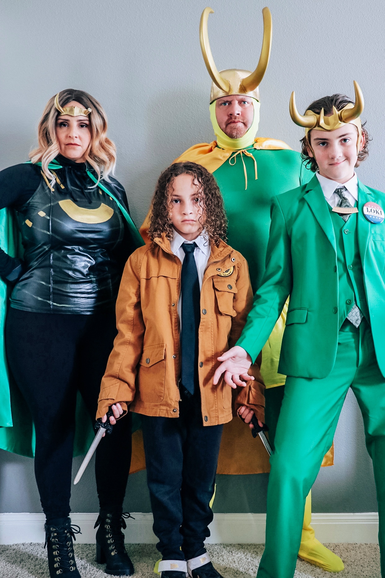 Family DIY Loki costume ideas for Halloween