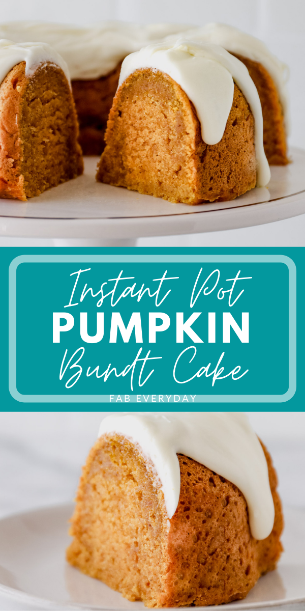 Instant Pot pumpkin spice cake (pumpkin Instant Pot Bundt cake recipe)