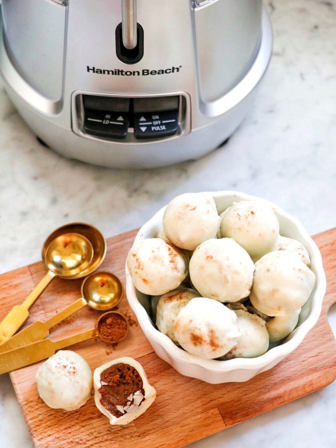 no bake pumpkin truffles