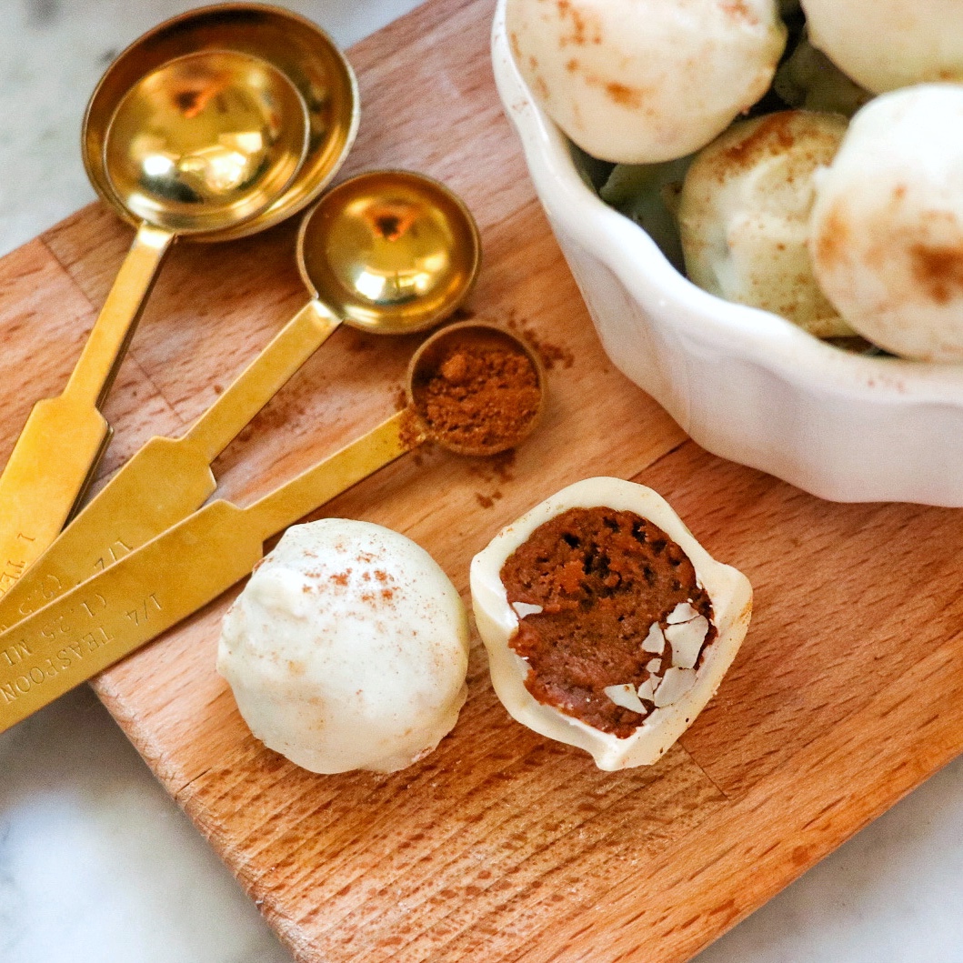 easy pumpkin spice truffles