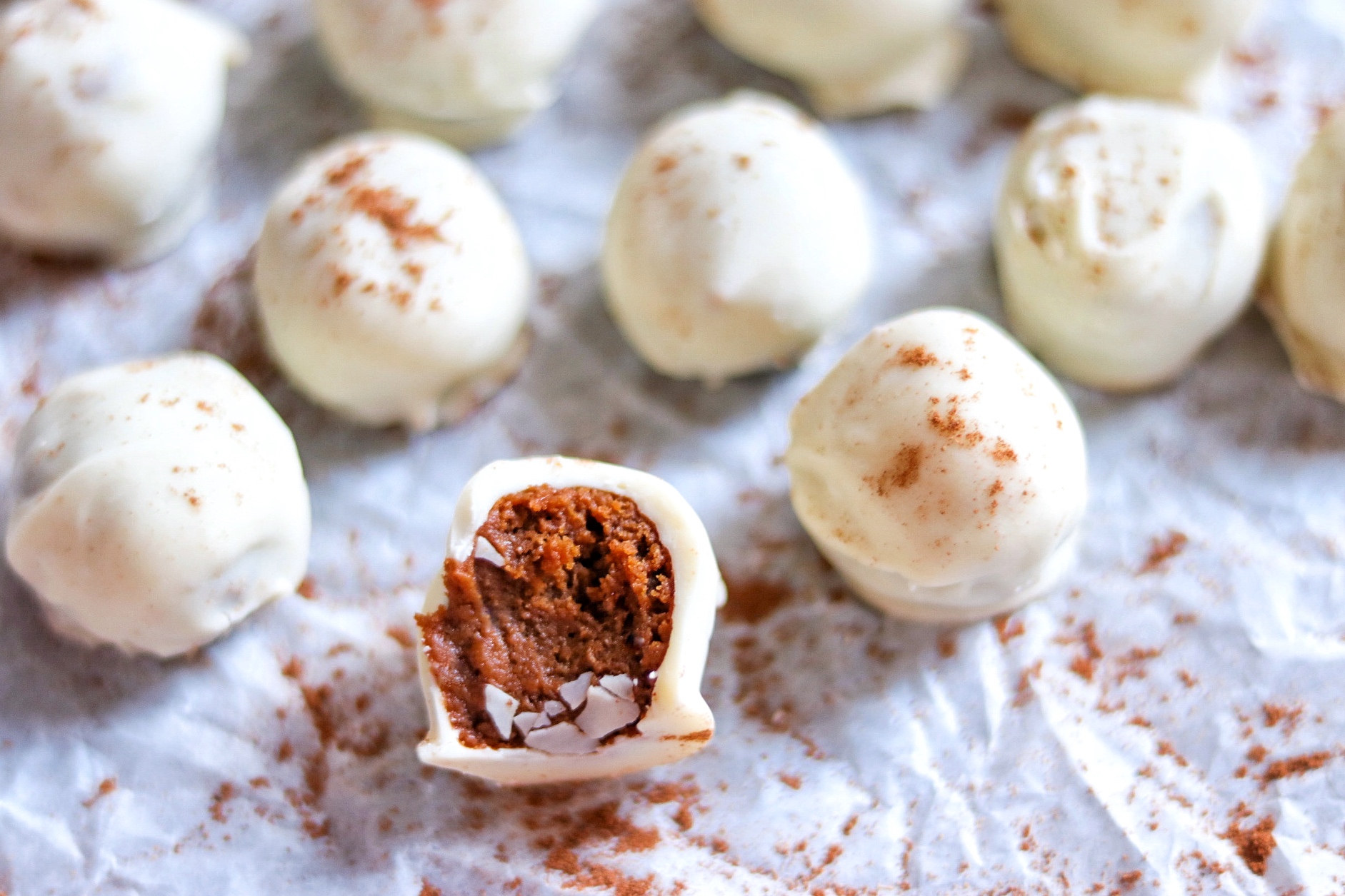 no bake pumpkin truffles